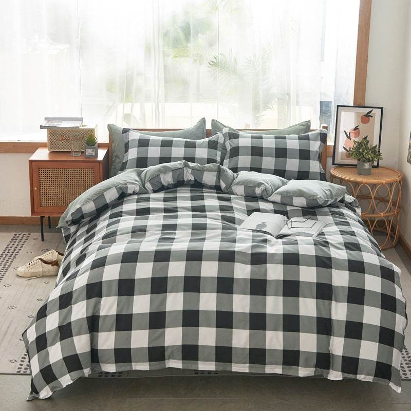 Three-Piece Set One Quilt Cover Two Pillowcases - Mubimart
