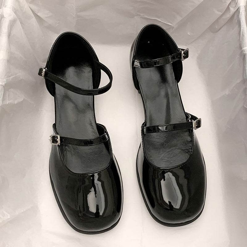 Women's French Style White Mary Jane Sandals - Mubimart