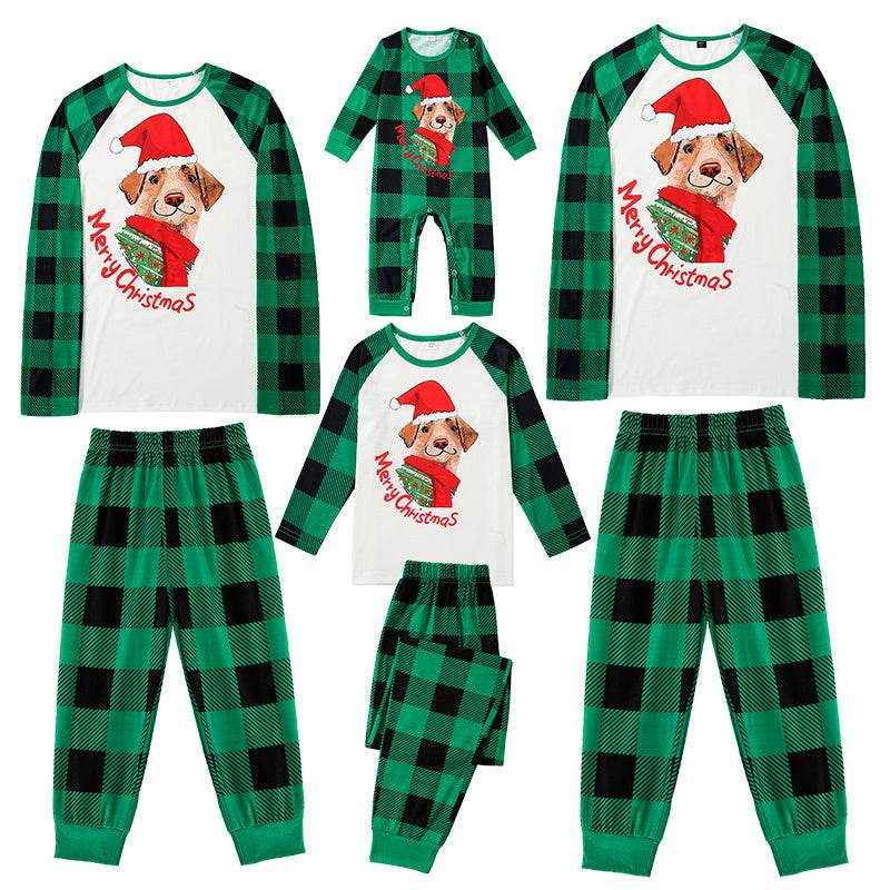 Family Set Christmas Fashion Long Sleeve Pajamas - Mubimart