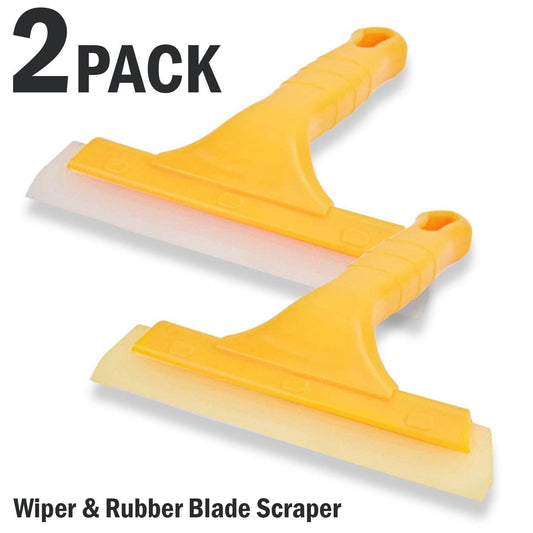 2pc Window Squeegee Shower Cleaner Car Home Glass Wash Water Wiper Ice Scraper - Mubimart