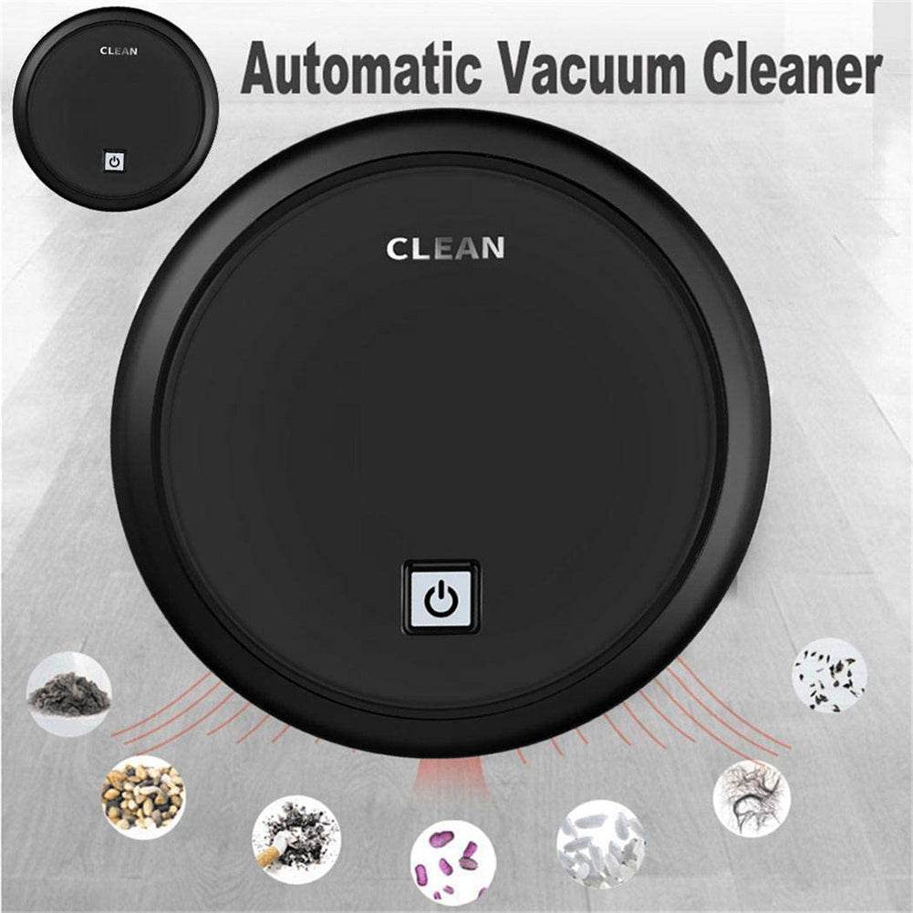 3-in-1 Robot Vacuum Cleaner 1800Pa Multifunctional Smart Floor Cleaner USB Rechargeable Dry Wet Sweeping Vacuum Cleaner - Mubimart
