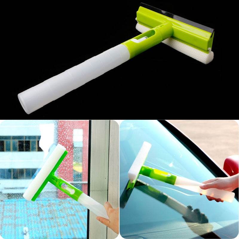 3 in 1 Spray Type Folded Brush Cleaner Car Window Cleaning Airbrush Glass Wiper - Mubimart
