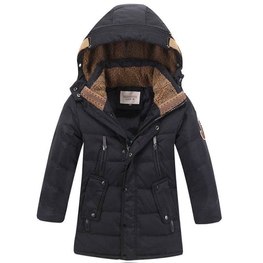 -30 Degree Children's Winter Jackets Duck Down Padded Children Clothing Big Boys Warm Winter Down Coat Thickening Outerwear - Mubimart