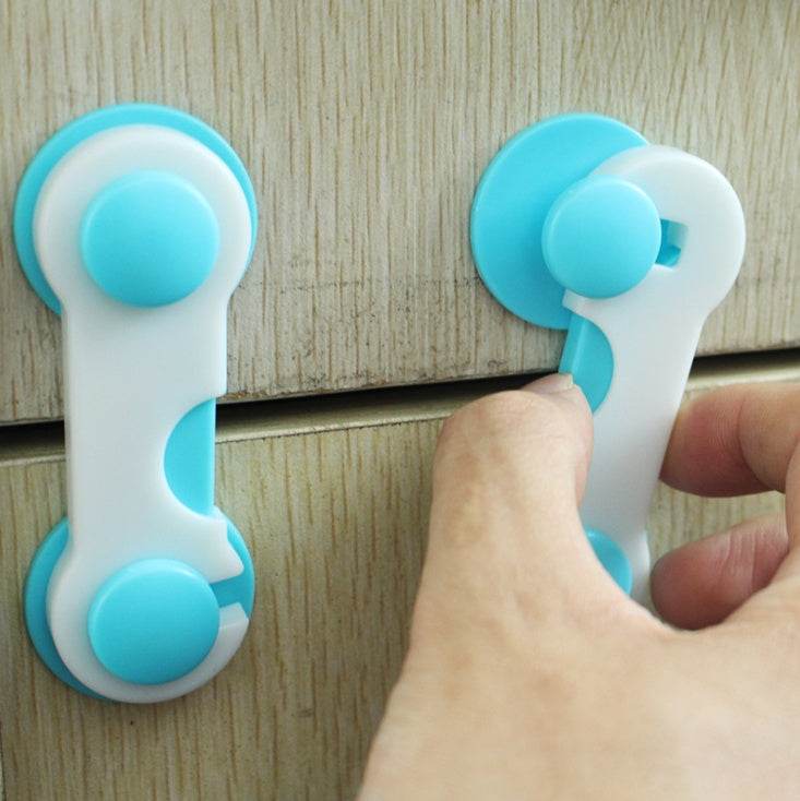 Children''s Anti-opening Drawer Lock Multi-function Baby Anti-clip Hand Cabinet Lock Refrigerator Baby Safety Protection Equipment - Mubimart