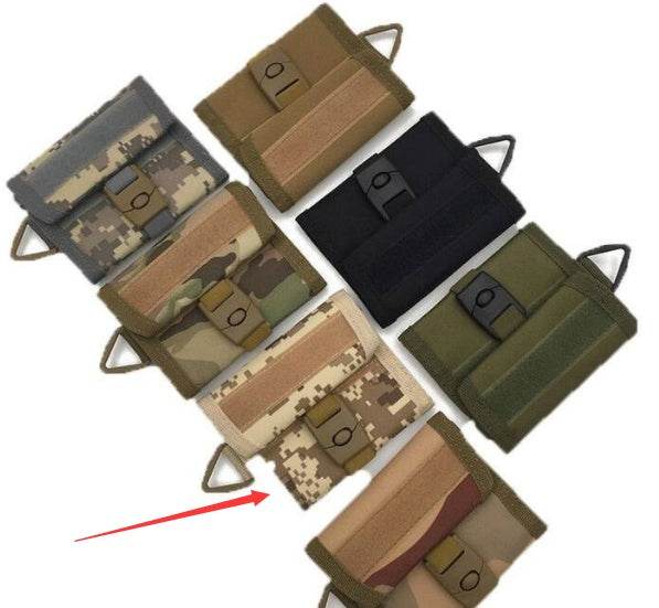 Velcro Shortcut Camouflage Wallet - Mubimart