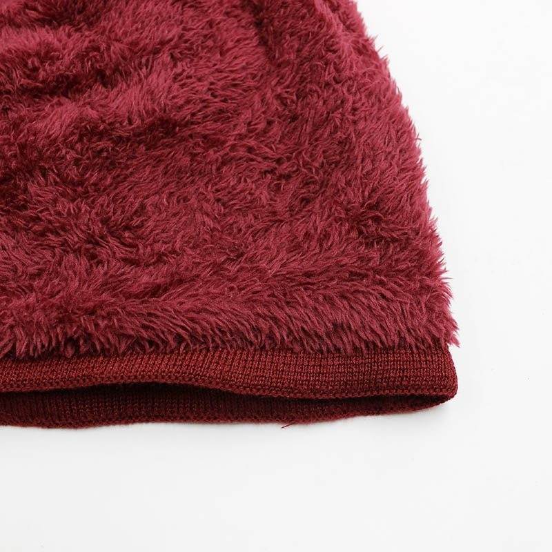 Winter knitted hood wind cap - Mubimart