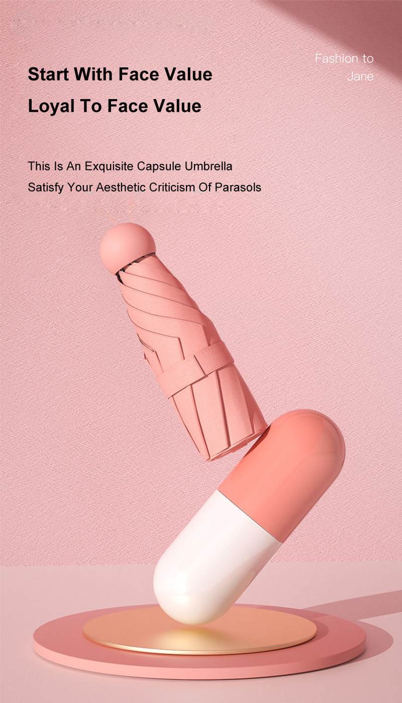 UV proof capsule umbrella - Mubimart