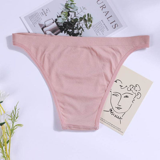 Women Panties Seamless Briefs Female Underwear Low Rise Unde - Mubimart