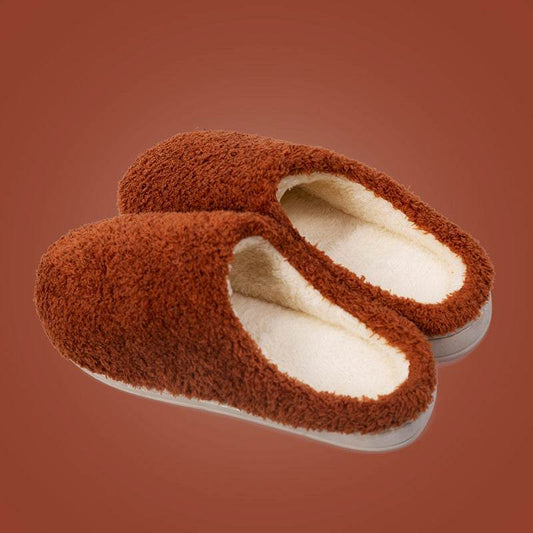 Furry Slippers Soft Winter Bedroom Slippers Women - Mubimart