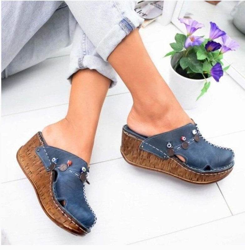 Women's platform wedge sandals - Mubimart