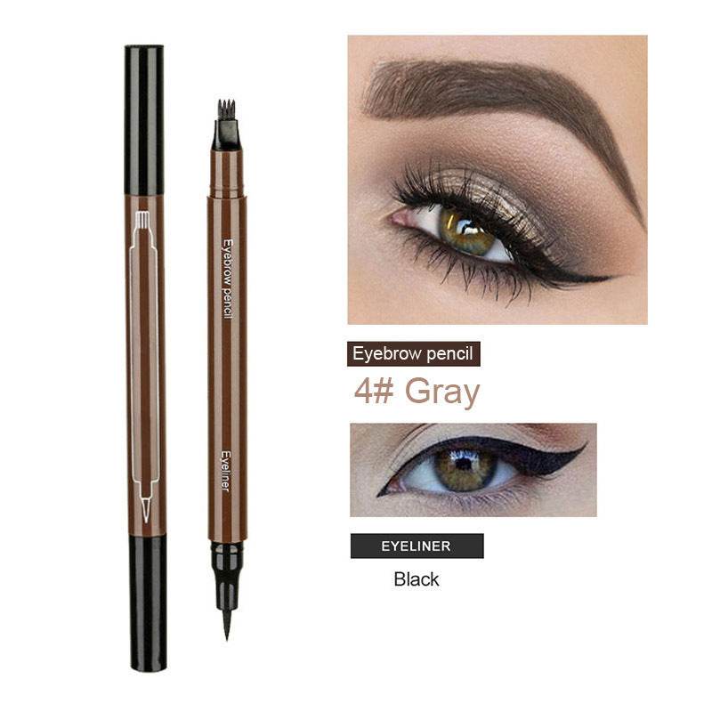 Double-tip eyebrow pencil eyeliner - Mubimart