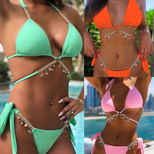Multicolor diamond bikini - Mubimart