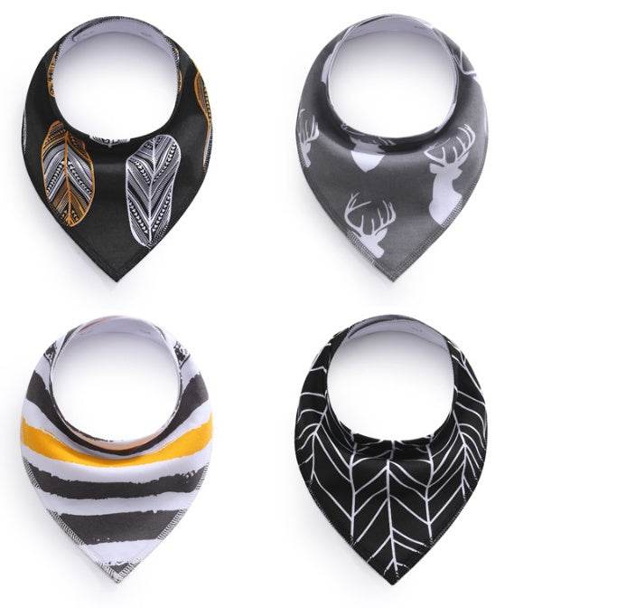 Saliva towel double fleece baby bib bib - Mubimart