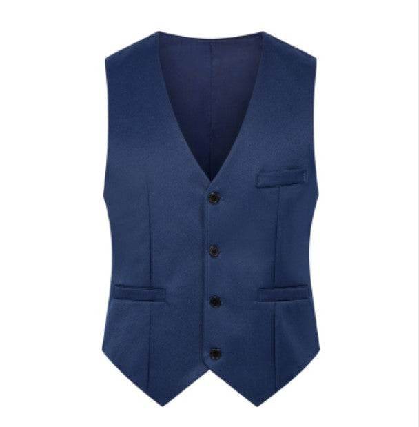 Fashion Simple Men's Suit Solid Color Vest - Mubimart
