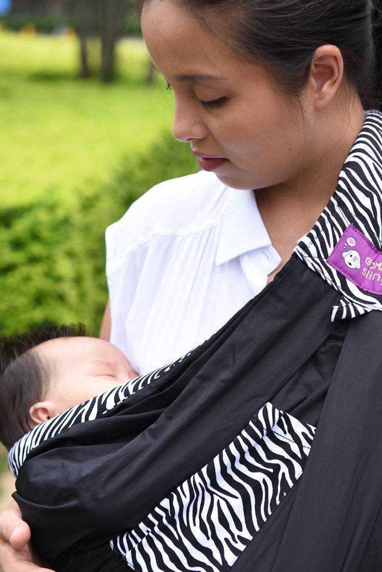 Cotton breathable sling baby carrier baby bag back pocket - Mubimart