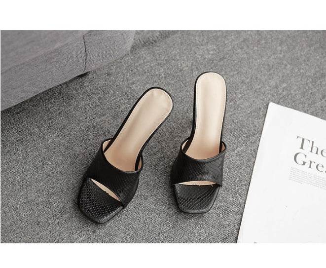 Stiletto pointed slippers - Mubimart