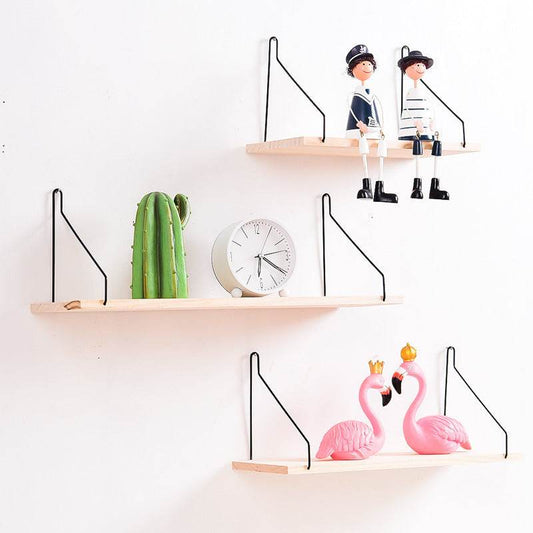 Wooden wall shelf - Mubimart