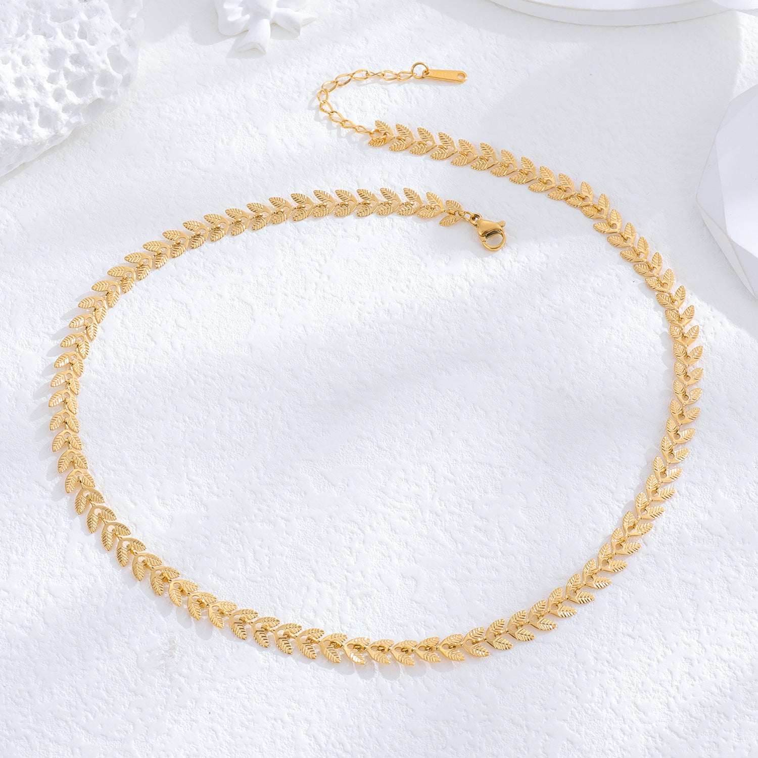 Stitching Chain Elegant Graceful Necklace Women - Mubimart