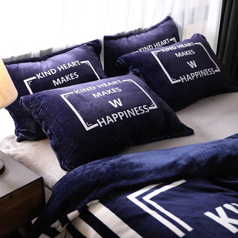 Pillowcases With A Pair Of Warm Coral Fleece - Mubimart