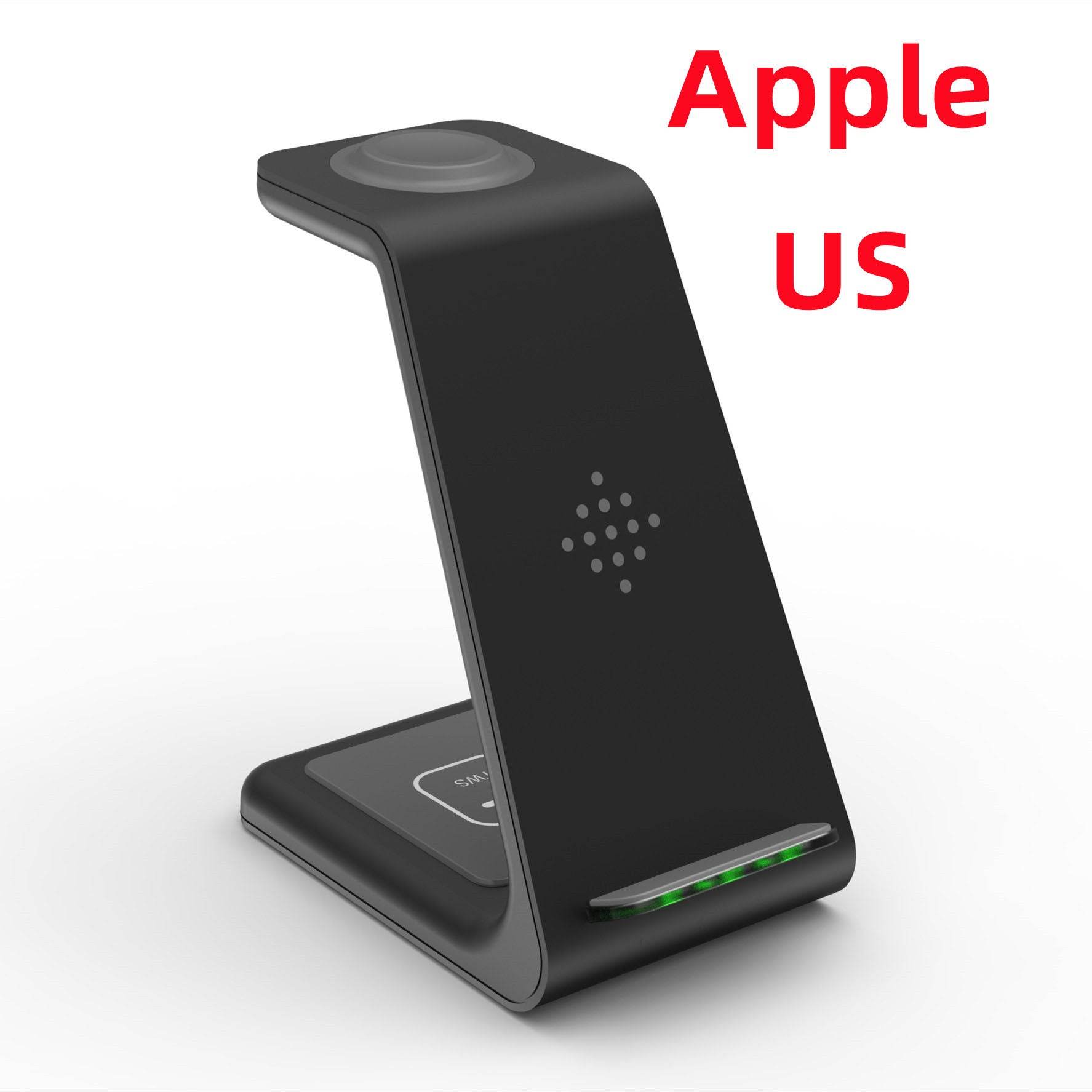 3 In 1 Fast Charging Station Wireless Charger Stand Wireless Quick Charge Dock For Phone Holder - Mubimart