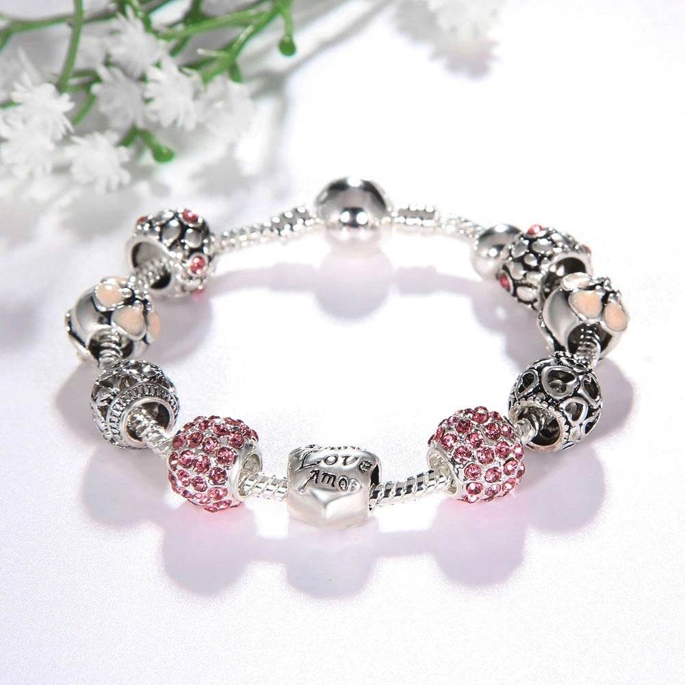 Silver Charm Bracelet - Mubimart