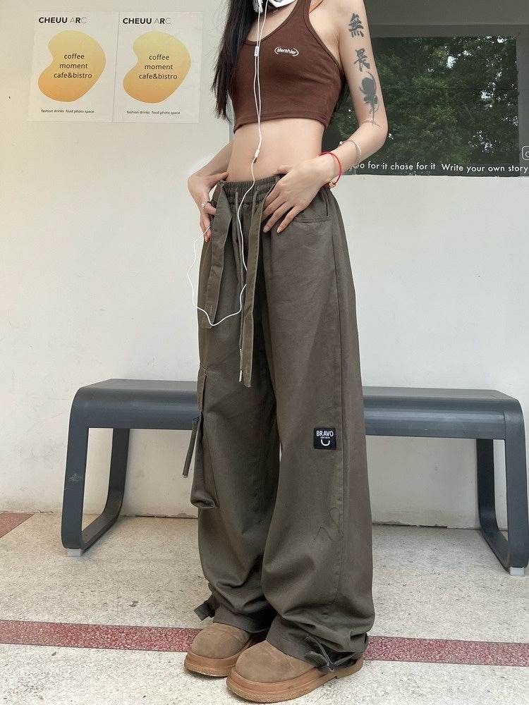 Hip Hop Retro Multi Pocket Cargo Pants For Men And Women - Mubimart