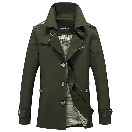 Men's jacket Trench Coat - Mubimart