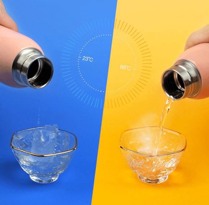 330ml Stainless Steel Thermo Water Bottle - Mubimart