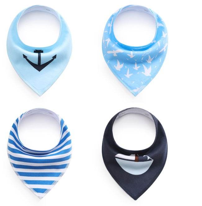Saliva towel double fleece baby bib bib - Mubimart