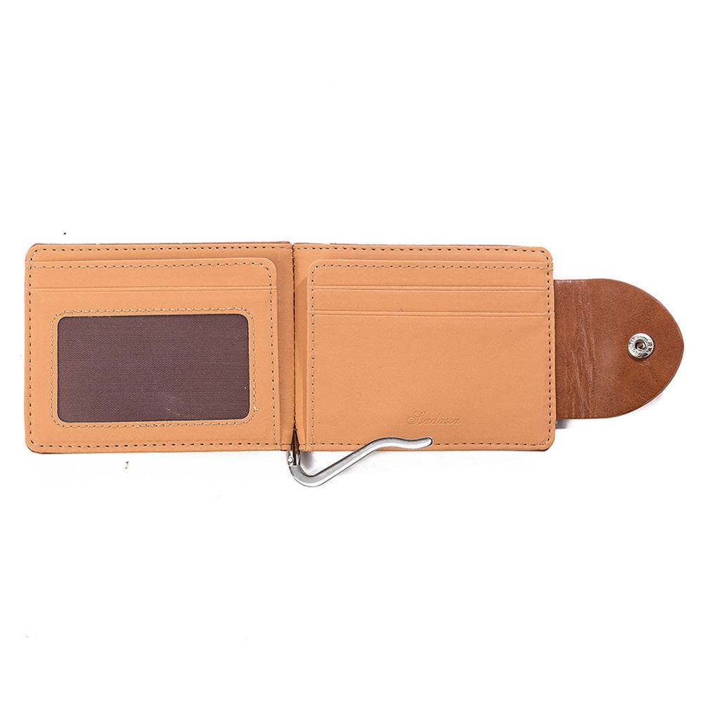PU Leather Wallet Short Fashion Men's Wallet - Mubimart