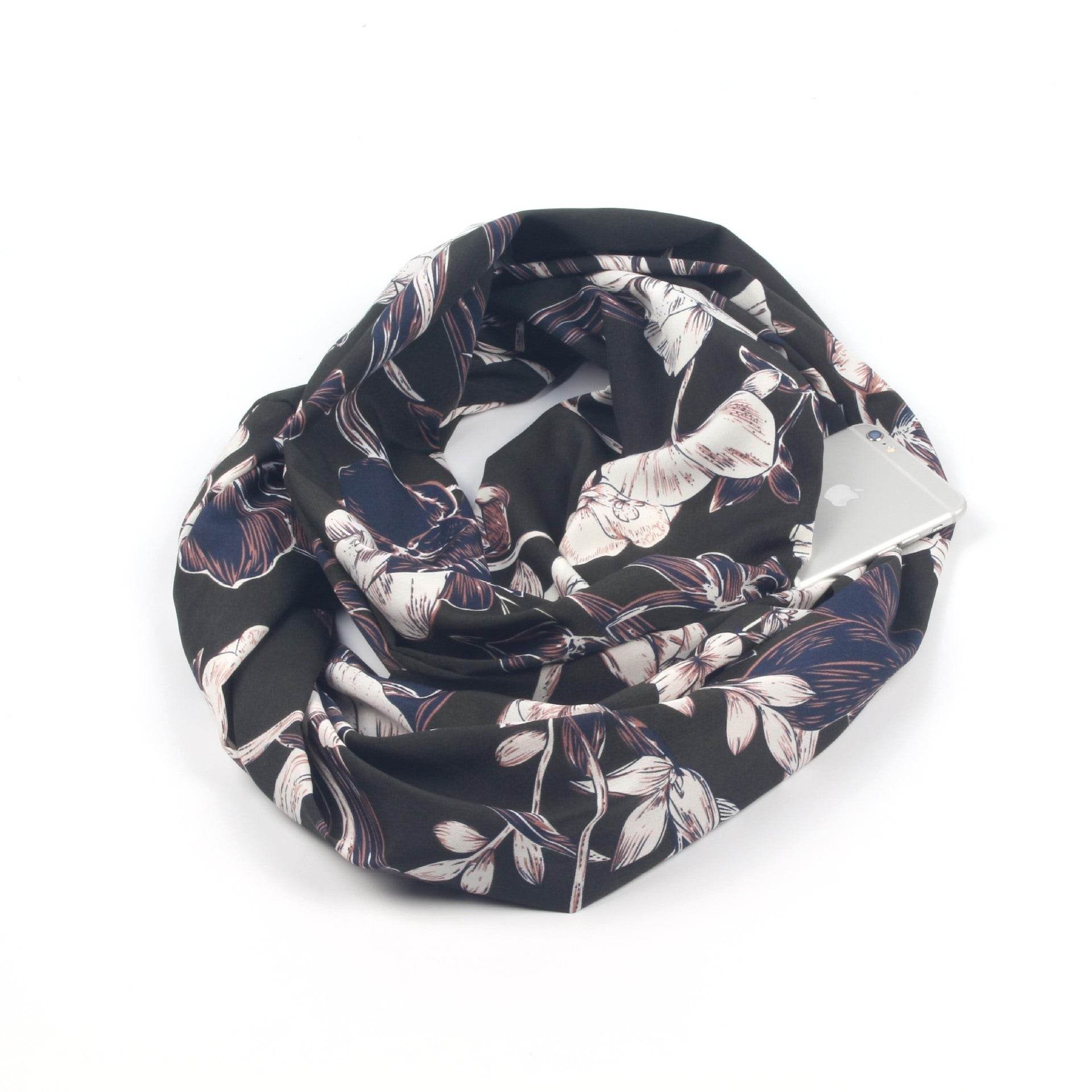 Winter Printed Ring Scarves - Mubimart