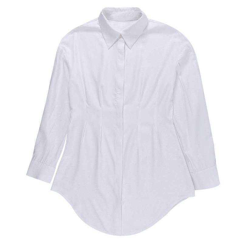 Women's waist shirt dress - Mubimart