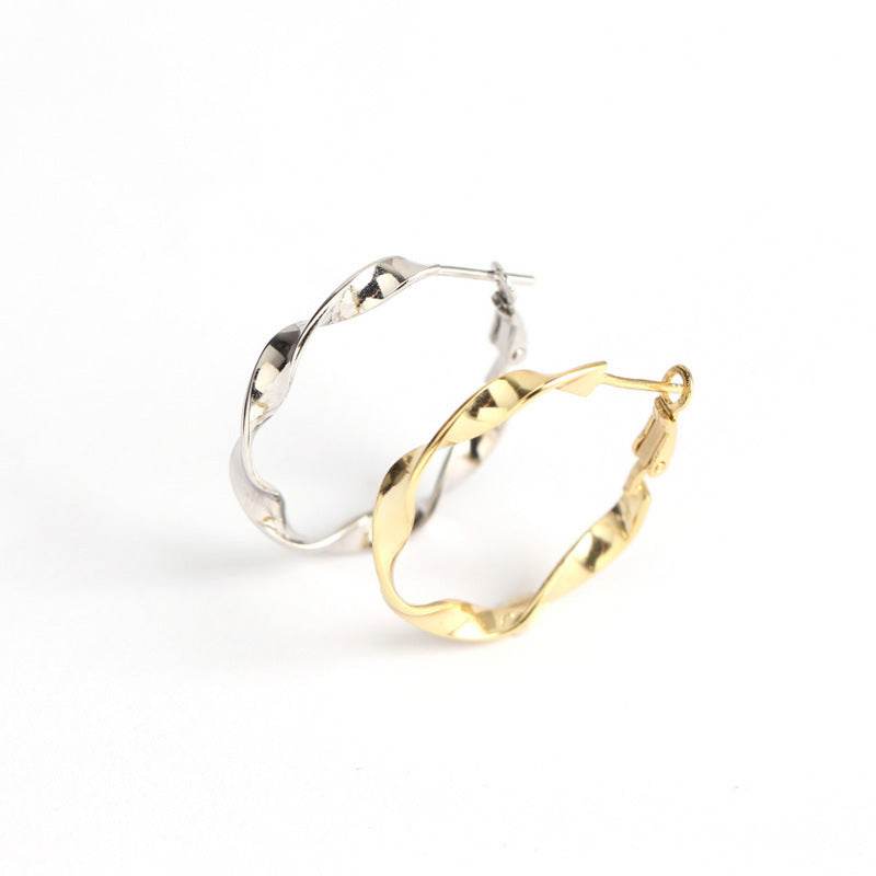 Handmade ear hoop earrings - Mubimart