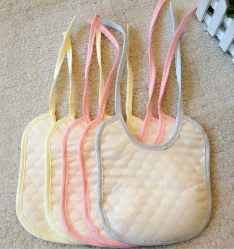 Baby Bib Bib Big Round Baby Cotton Waterproof - Mubimart