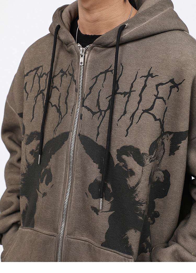 Aelfric Eden Dark Dark Angel Hoodies Jacket - Mubimart
