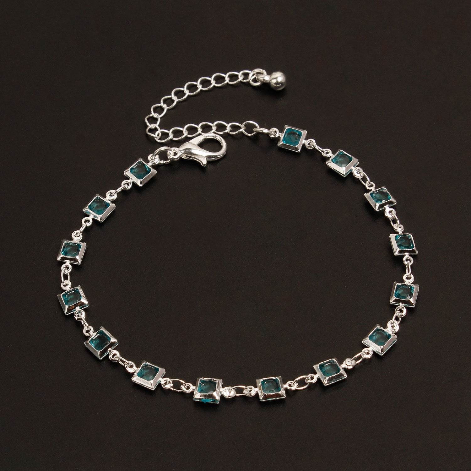 Simple Fashion Female Street Shooting Geometric Gemstone Handmade Bracelet - Mubimart