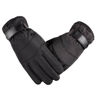 Satin gloves rainproof ski cotton gloves - Mubimart