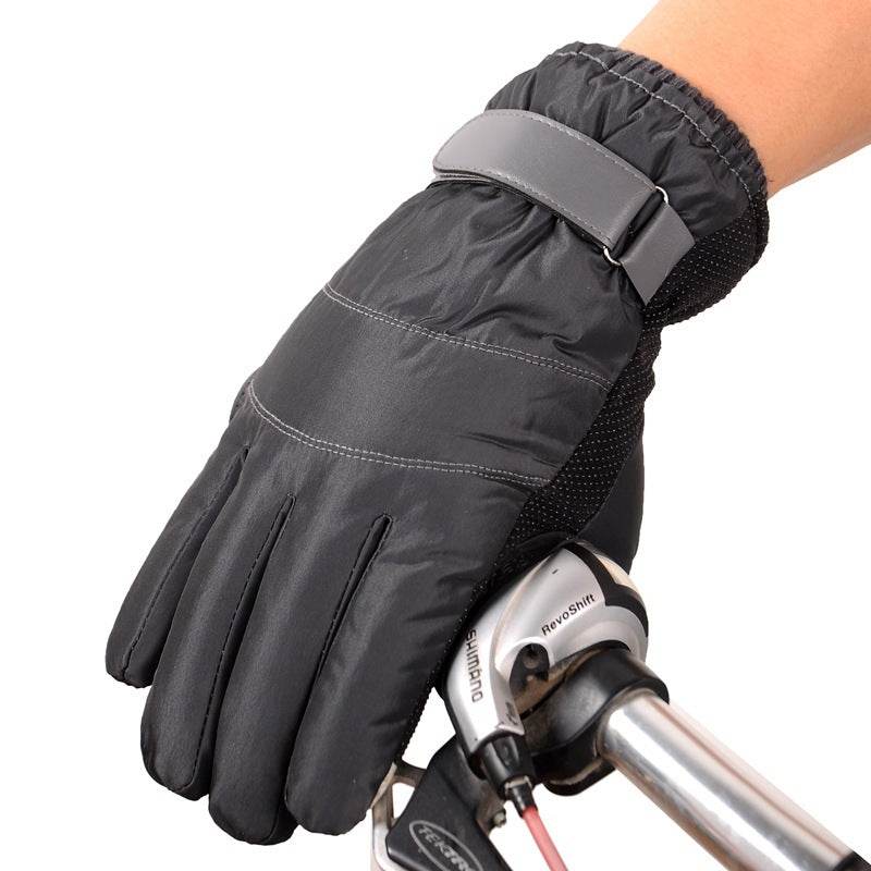 Satin gloves rainproof ski cotton gloves - Mubimart