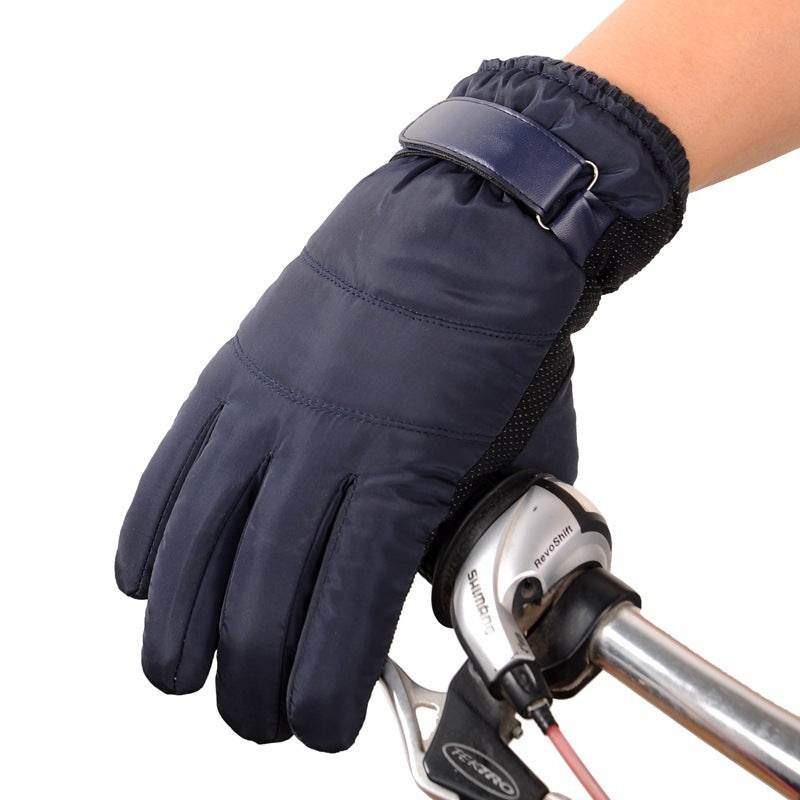 Satin gloves rainproof ski cotton gloves - Mubimart