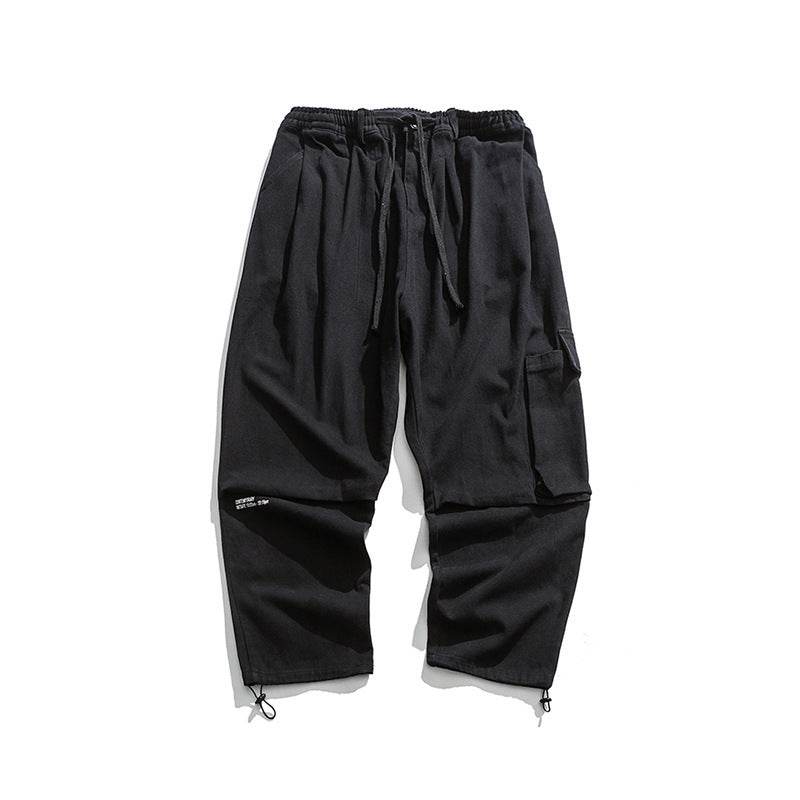 Straight wide leg cargo pants - Mubimart