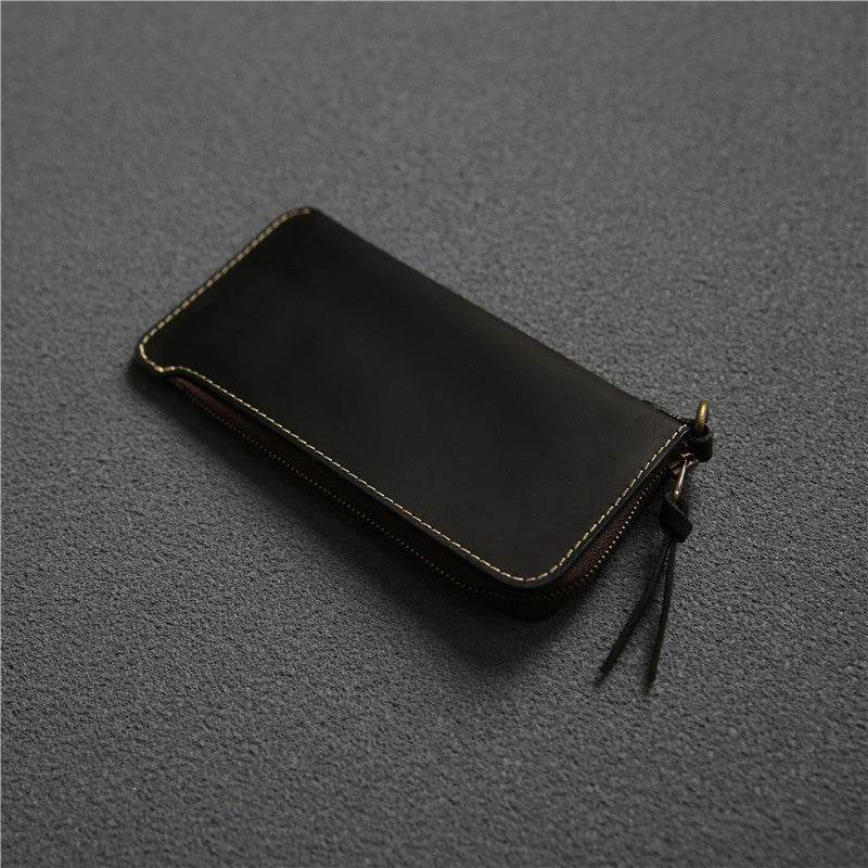 Wallet Top Layer Leather Belt Zipper Wallet - Mubimart
