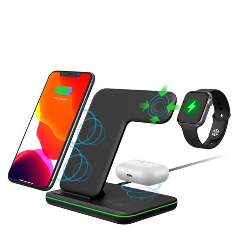 Compatible With Three-in-one Bracket Wireless Charger Mobile Phone Wireless Charger - Mubimart