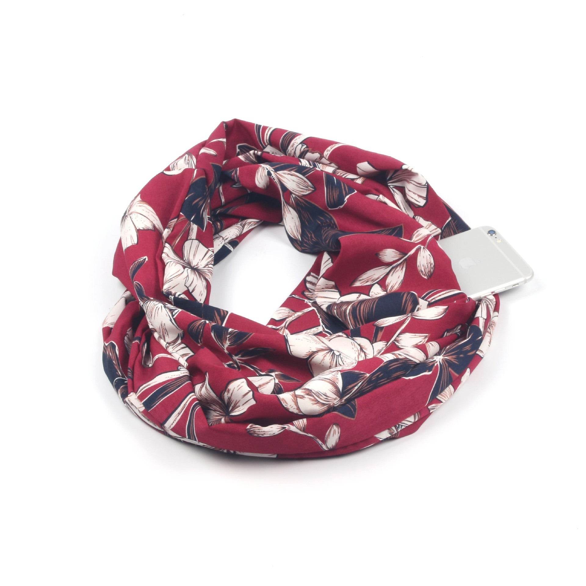 Winter Printed Ring Scarves - Mubimart