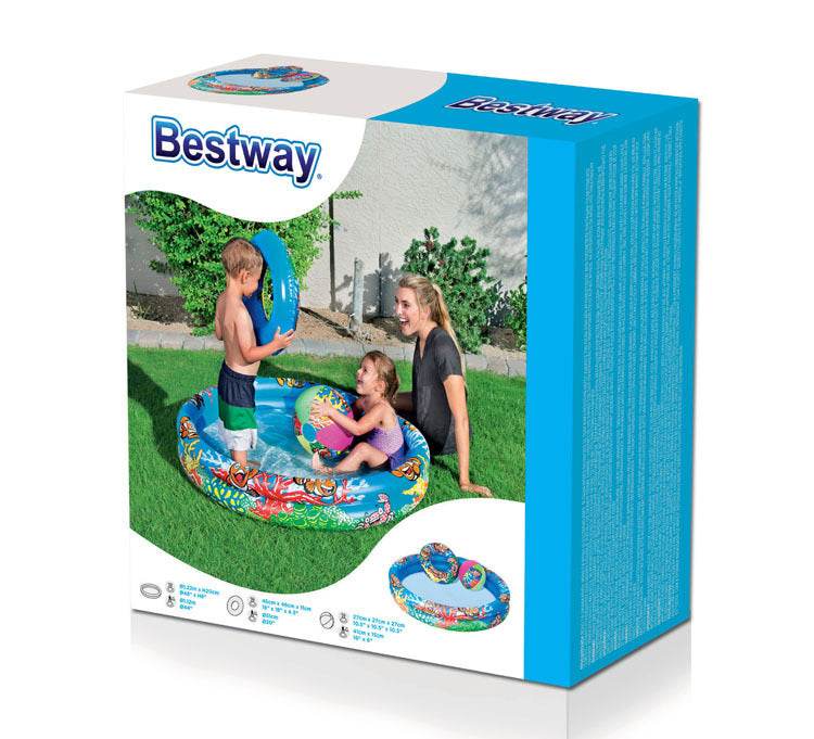 Inflatable family swimming pool - Mubimart