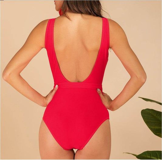 Printed bikini bodysuit - Mubimart
