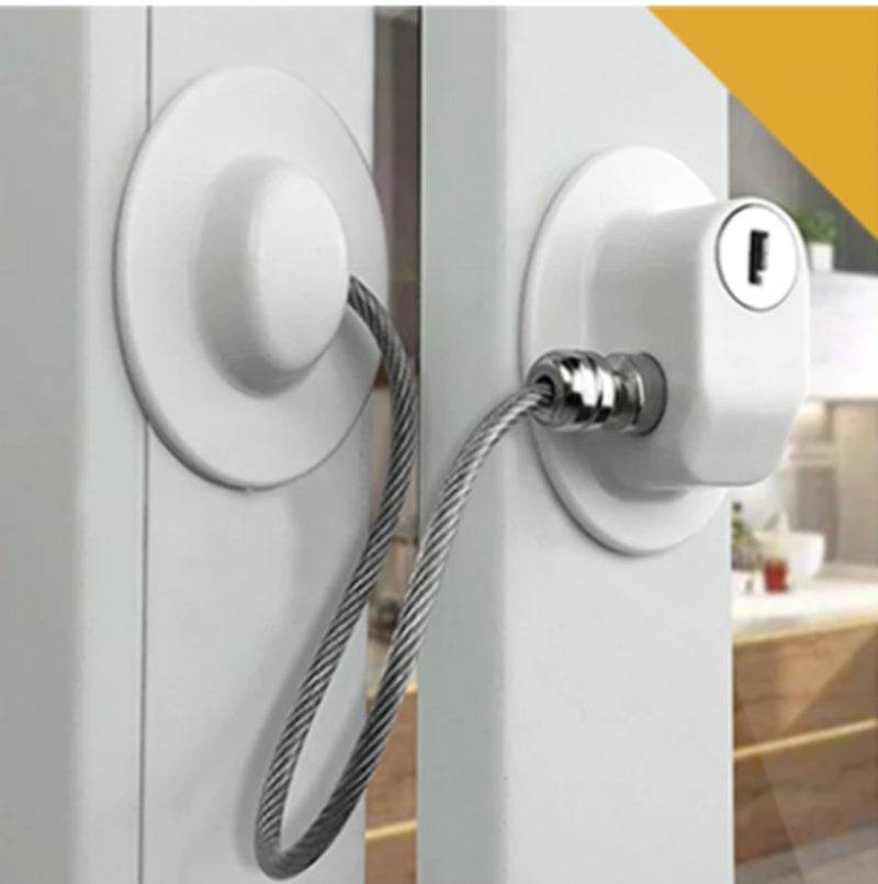 Refrigerator Lock Child Lock Sliding Door Lock - Mubimart