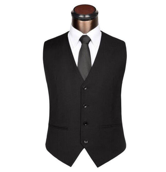 Slim suit vest men's British suit vest - Mubimart