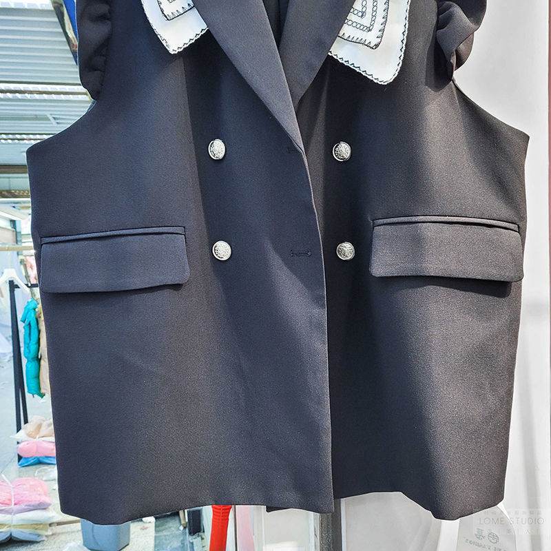 European Goods Suit Vest Women's One Button Suit Vest Top - Mubimart