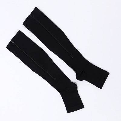 Elastic socks sports compression socks compression zipper socks - Mubimart