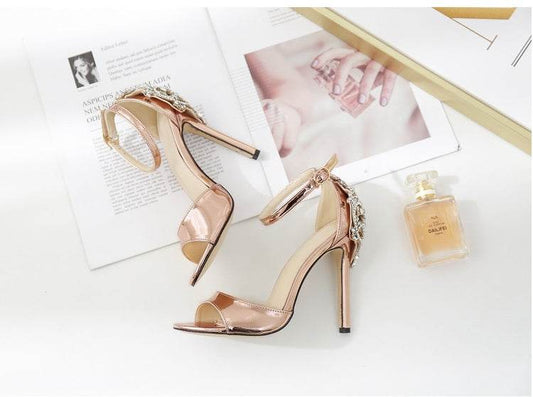 Rhinestone Stilettos - Mubimart